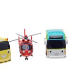 Тайо маленький автобус - Аэро, Шайн, Пинат и Киндер. Набор из 4-х игрушек.